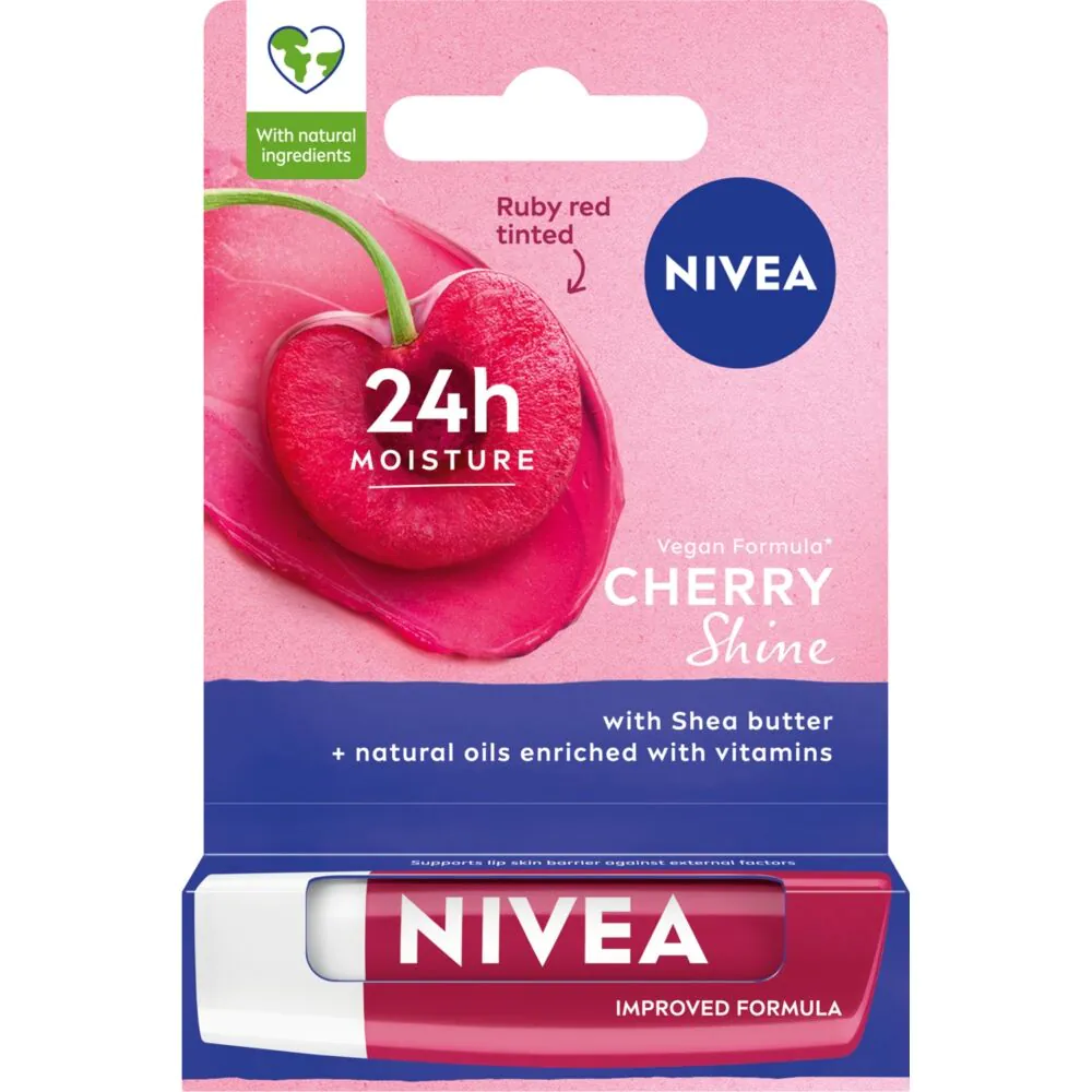 Nivea Fruity Pielęgnująca pomadka do ust, Shine Cherry