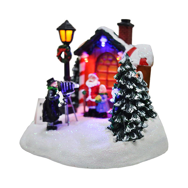 Light IT Kerstmanfotografie met lichtjes