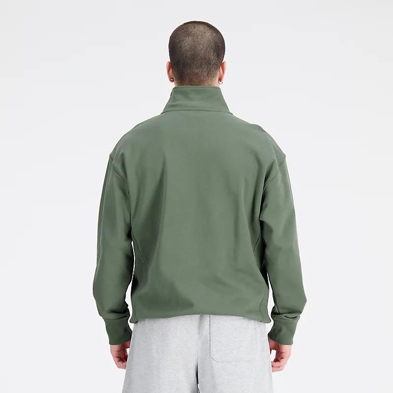 Homme Athletics Remastered French Terry 1/4 Zip - GŁĘBOKA OLIWKOWA ZIELEŃ