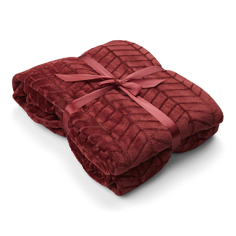Heimteppich 150x200 cm Flanellfleece rot