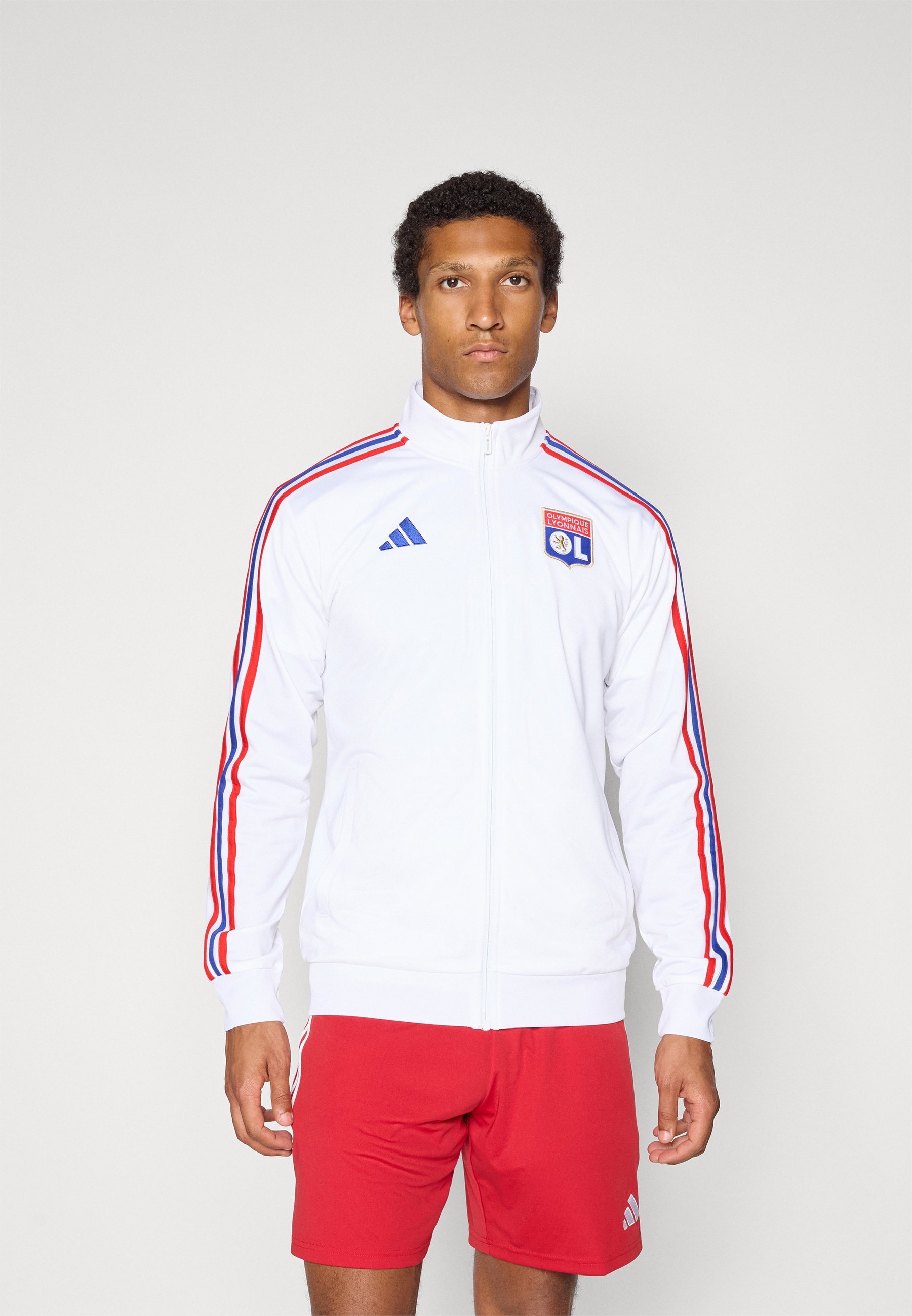 Giacca sportiva adidas Performance Olympia Lyon DNA - Abbigliamento da club - bianca