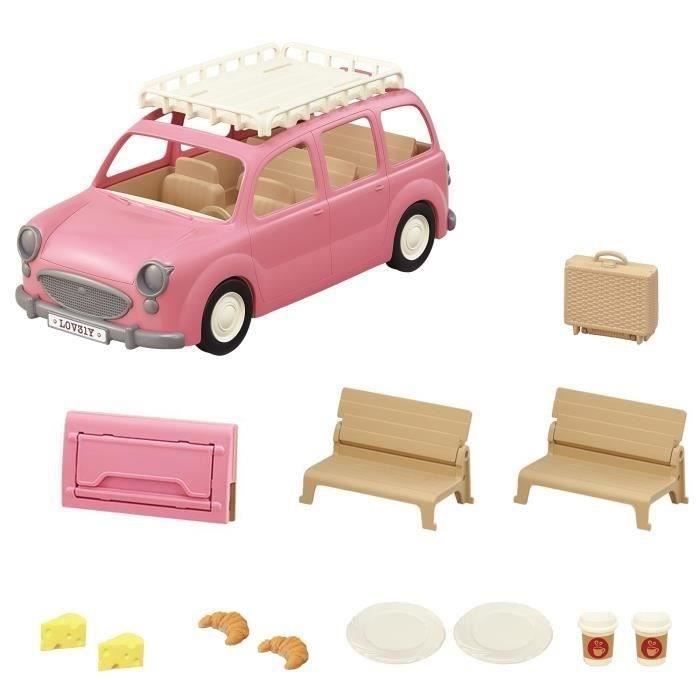 SYLVANIAN FAMILIES - Pink minivan for family picnics