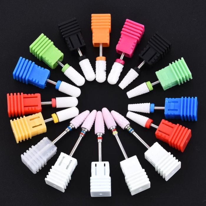 1 embout de ponceuse à ongles en céramique, outil de pédicure électrique, lime rotative, embout de ponceuse à ongles, accessoires pour ongles fantaisie