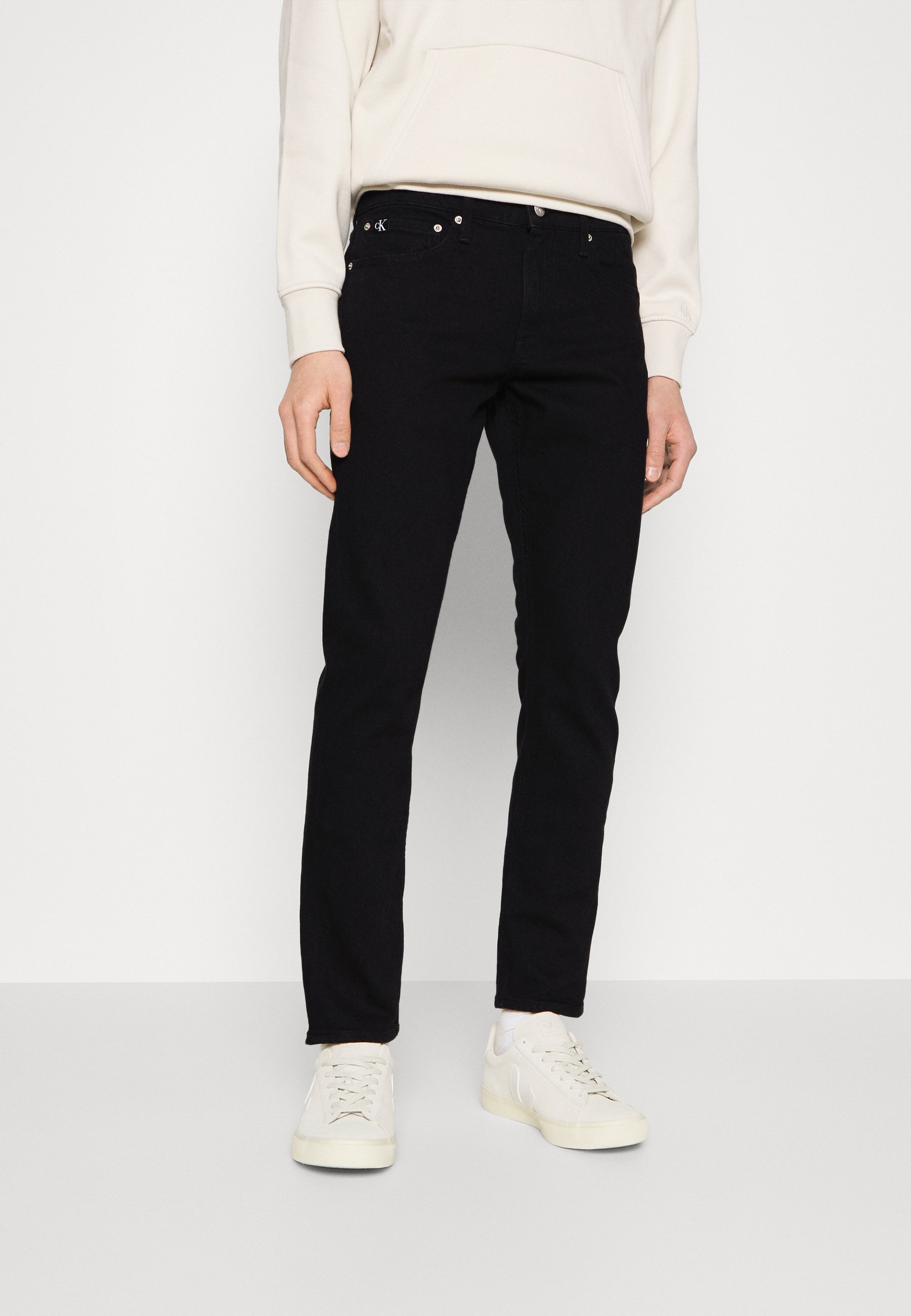 Calvin Klein Jeans SLIM - Slim fit jeans - denim zwart