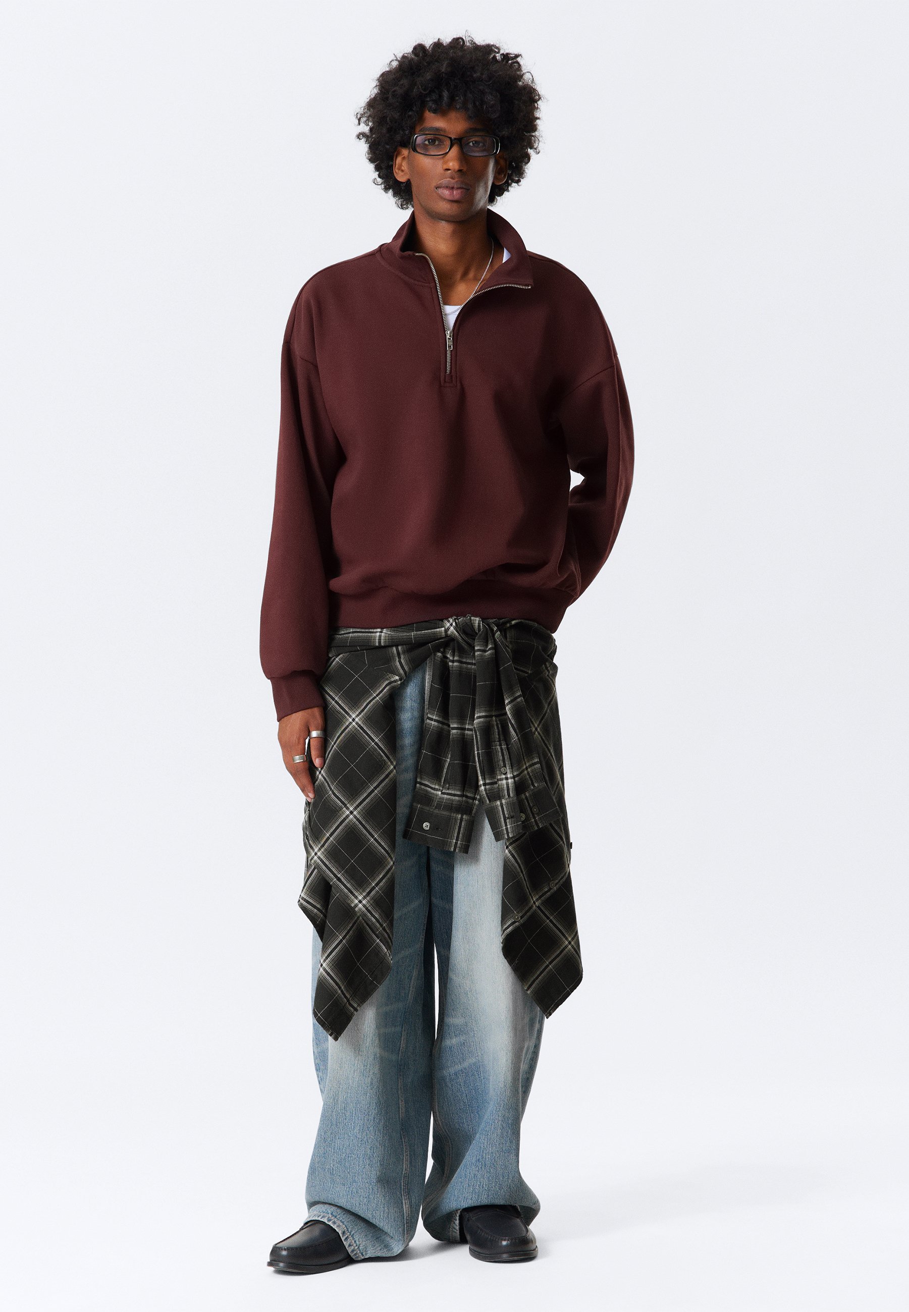 Weekday LOOSE - Sweatshirt - bordeauxrood