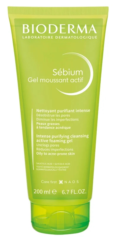 BIODERMA Bioderma Sebium Gel Moussant Actif puhastusgeel 200 ml