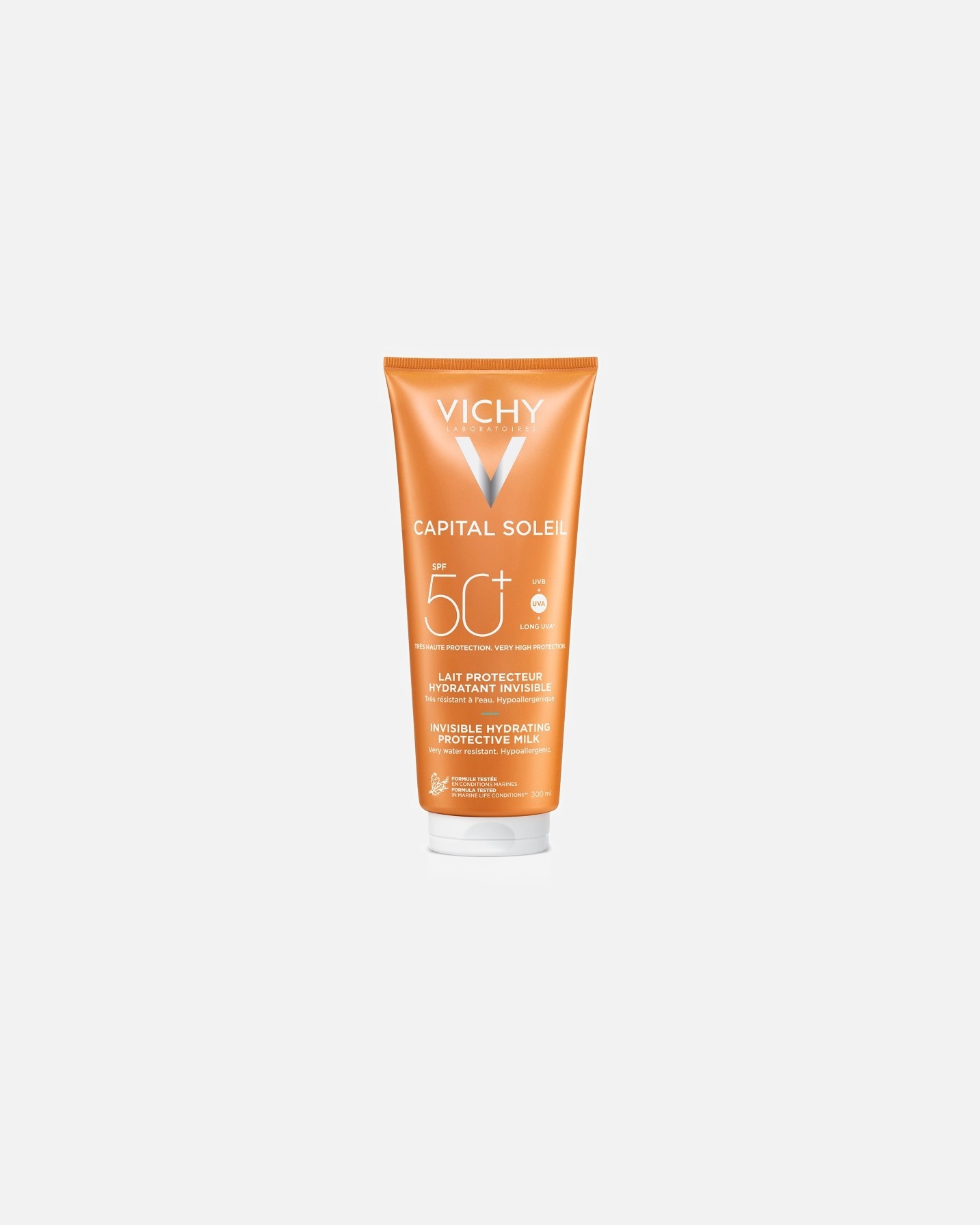 Loção Protetora Solar Hidratante Invisível Vichy Capital Soleil FPS 50+ - 300 ml