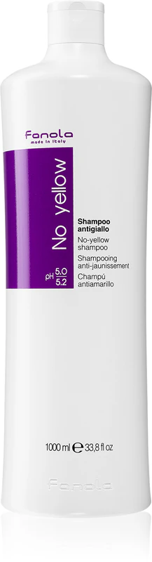 Fanola No Yellow shampoo neutraliseert gelige tinten.