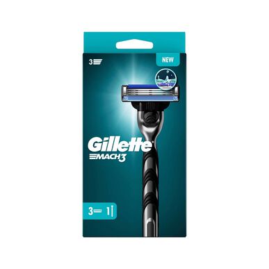 Gillette Mach 3 -partahöylän terä ja 3 vaihtoterää 1 kpl 1 kpl