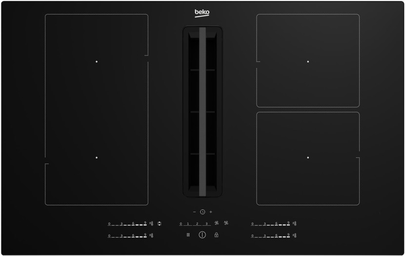 Płyta indukcyjna Beko HIXI 84700UF z okapem 82cm Timer Booster
