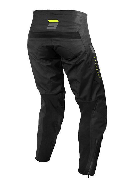 Pantaloni da motocross SHOT RACE GEAR Climatic Black Neon Yellow