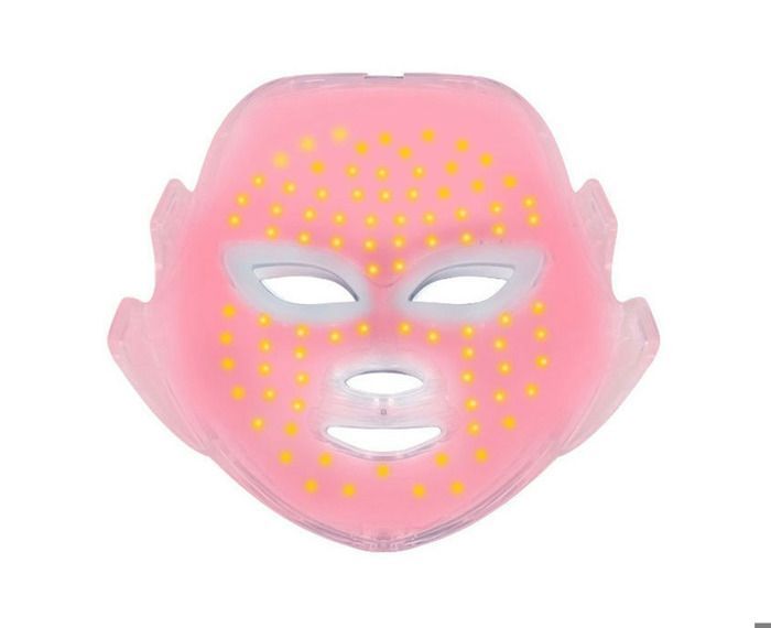 Mascarilla LED de 7 colores para el cuidado de la piel, mascarilla de fototerapia blanca