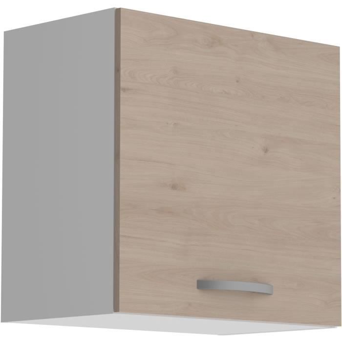 Armario de pared OSLO de 1 puerta - Acabado en roble Jackson - 60 cm de ancho x 36 cm de profundidad x 58 cm de alto