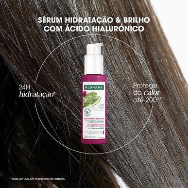 Klorane Prickly Pear 24t Hydration & Shine Serum med Prickly Pear, Hydrerer, Hyaluronsyre, 100ml