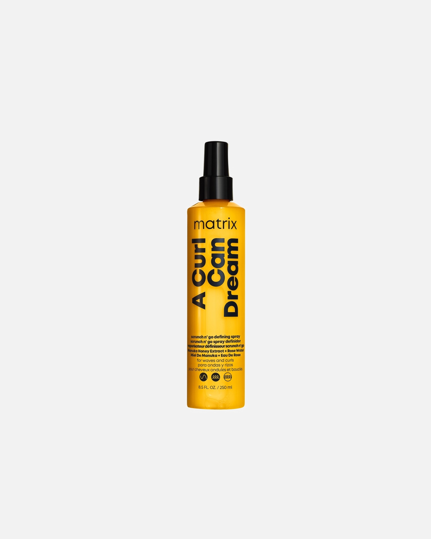 Balsamo senza risciacquo Matrix, Spray modellante A Curl Can Dream Scrunch 'n Go – 250 ml