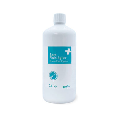 „Wells“ fiziologinis druskos tirpalas su švirkšto adapteriu 1000 ml 1000 ml