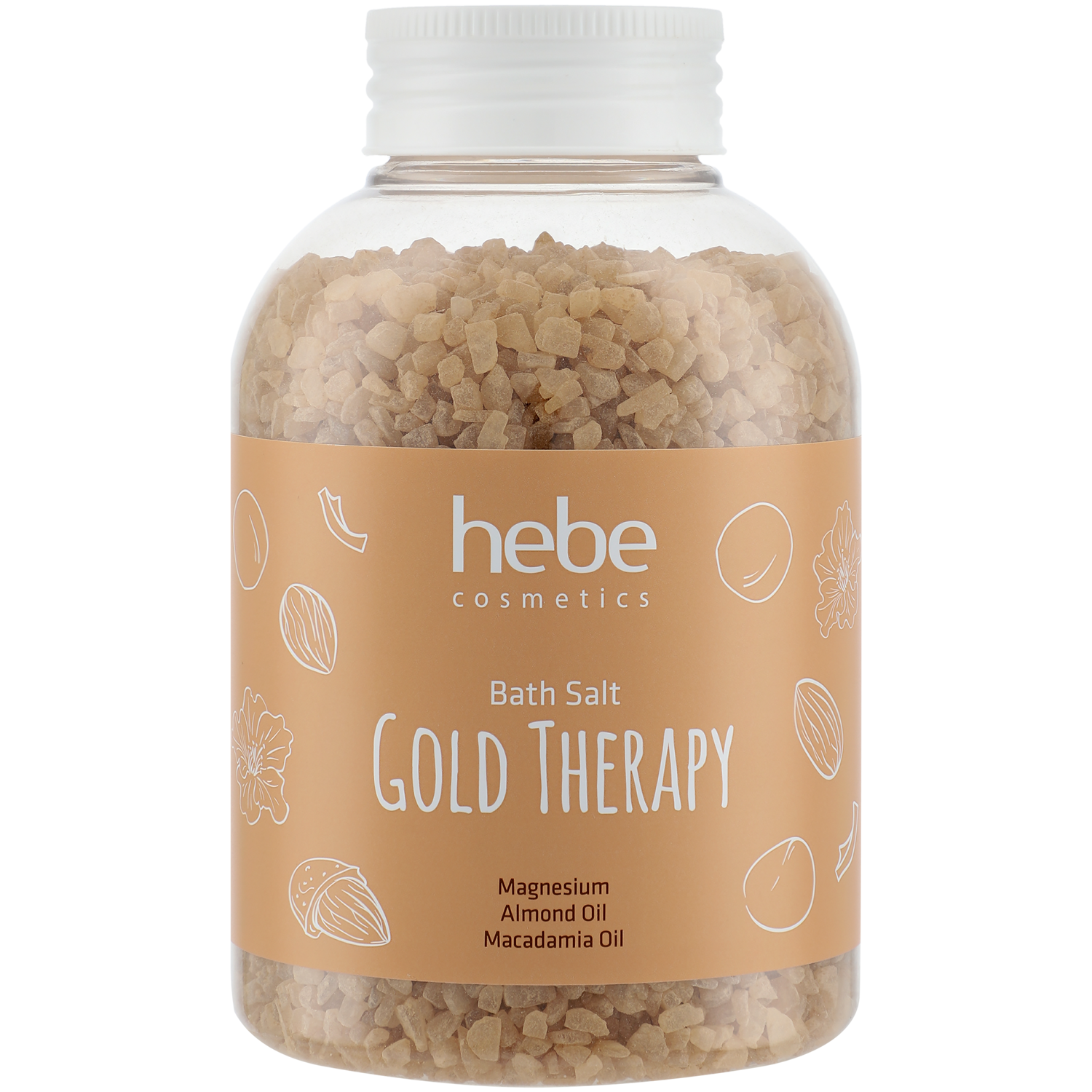 Hebe Cosmetics badesalt gullterapi