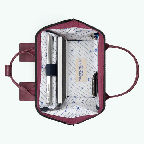 Cabaia Adventurer Medium Delhi Rucksack, bordeauxrot