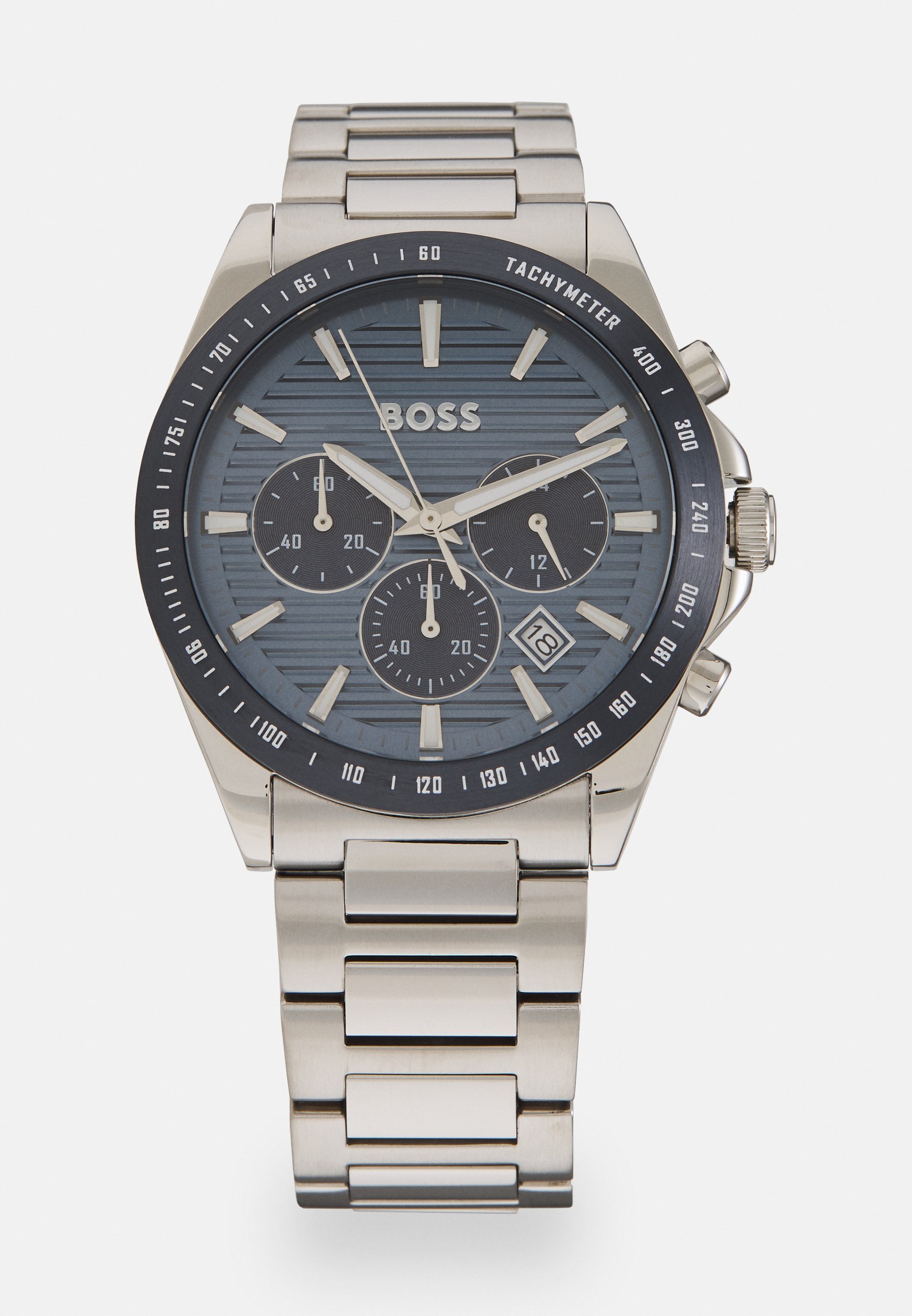 BOSS STRIKE - Horloge - zilverkleurig/blauw
