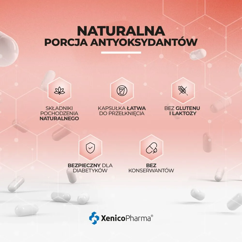Xenico Koenzym Q10 + Witamina E 120 Kapsułek