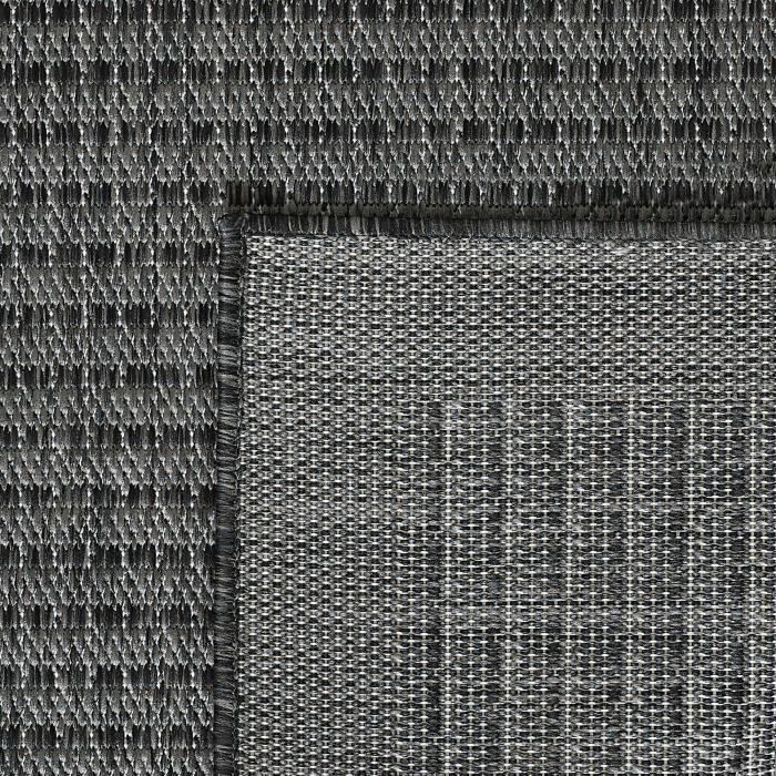 Alfombra - SIMPEX - Alfombra de cocina - Resistente a la intemperie - Lavable - 240 x 340 cm Negra
