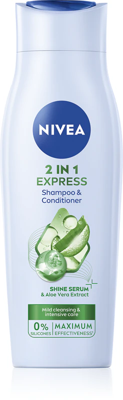 NIVEA 2v1 Care Express Protect & Moisture 2v1 šampón a kondicionér