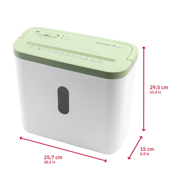 Triturador de papel 440x, verde