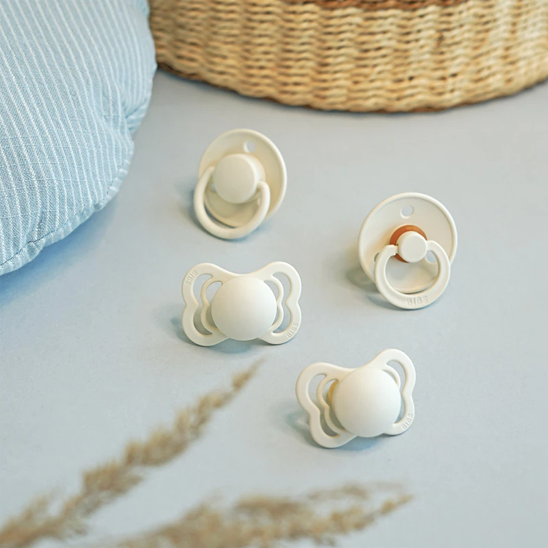 Conjunto BIBS Try-It Tamanho 1: 0+ meses de idade, cor marfim