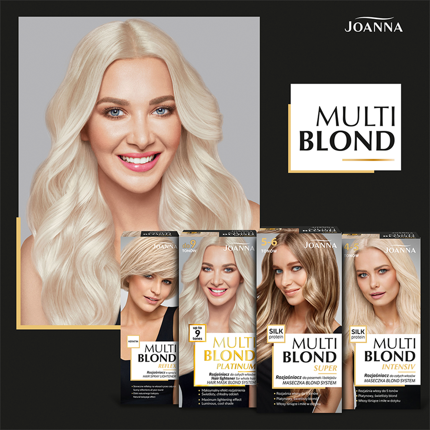Decolorante per capelli Joanna 150ml Multi Blond Reflex