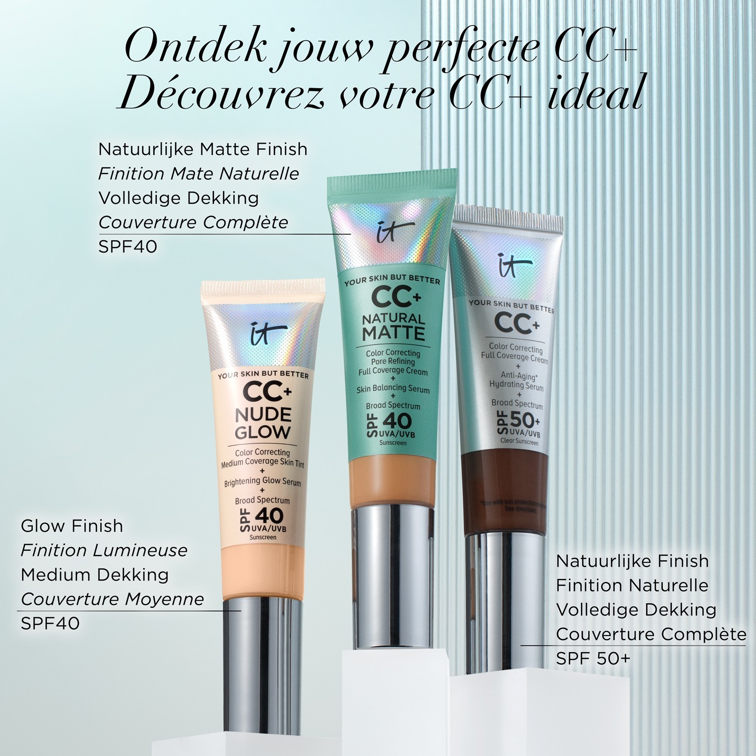 IT Cosmetics CC krēms Your Skin But Better CC+ dabīgs matēts SPF40 - 32 ml
