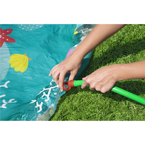 Tapis de piscine Bestway Water Jet 165 cm, imprimé bleu marine