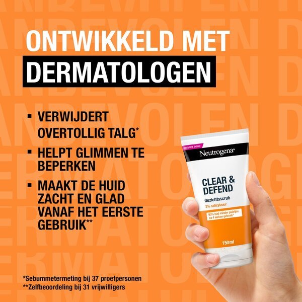 Neutrogena Clear & Defend peeling na tvár 150 ml