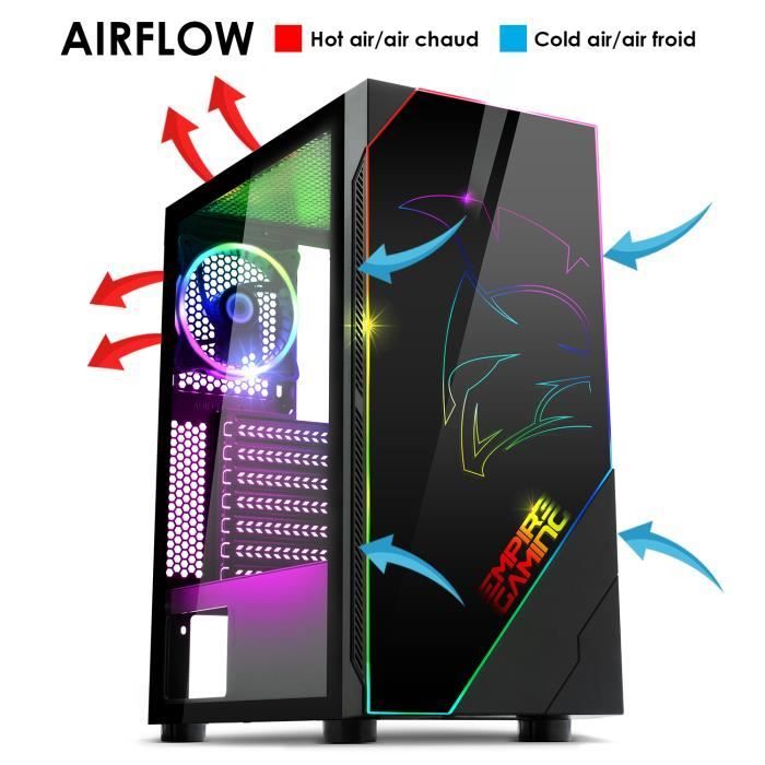 Gaming PC Case - EMPIRE GAMING - Spartan - ARGB - Mid Tower - ATX