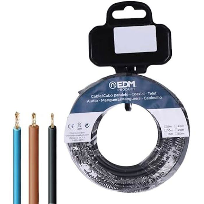 Carrete de cable eléctrico de la marca EDM para