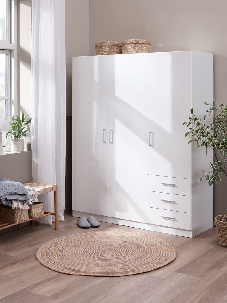 FANDRUP Skrinka FANDRUP 145x176 3 dvere/3 zásuvky biela