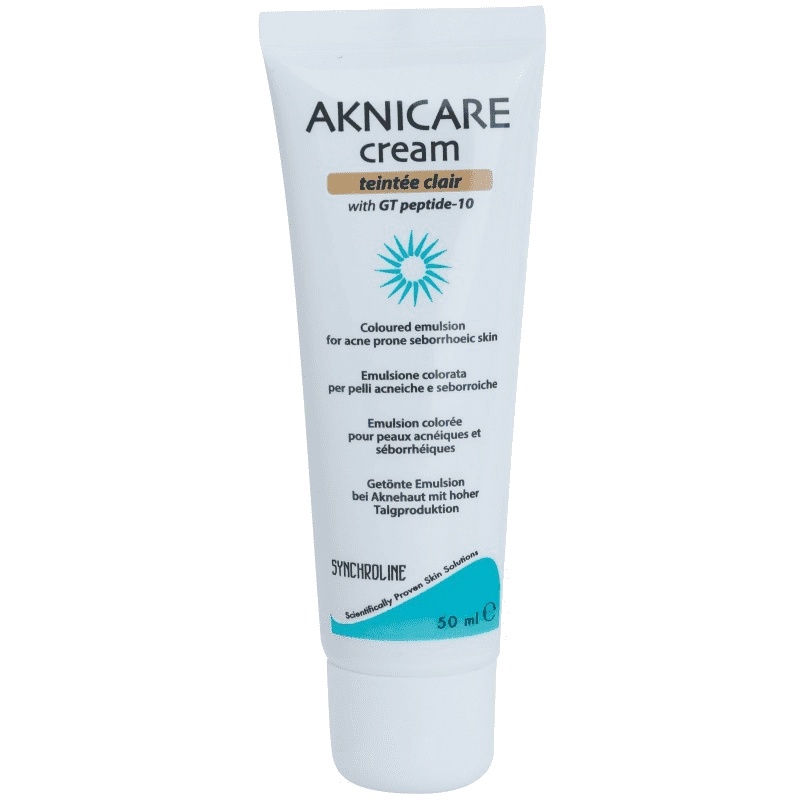 AKNICARE Crème Teintee Clair contre les imperfections cutanées 50 ml