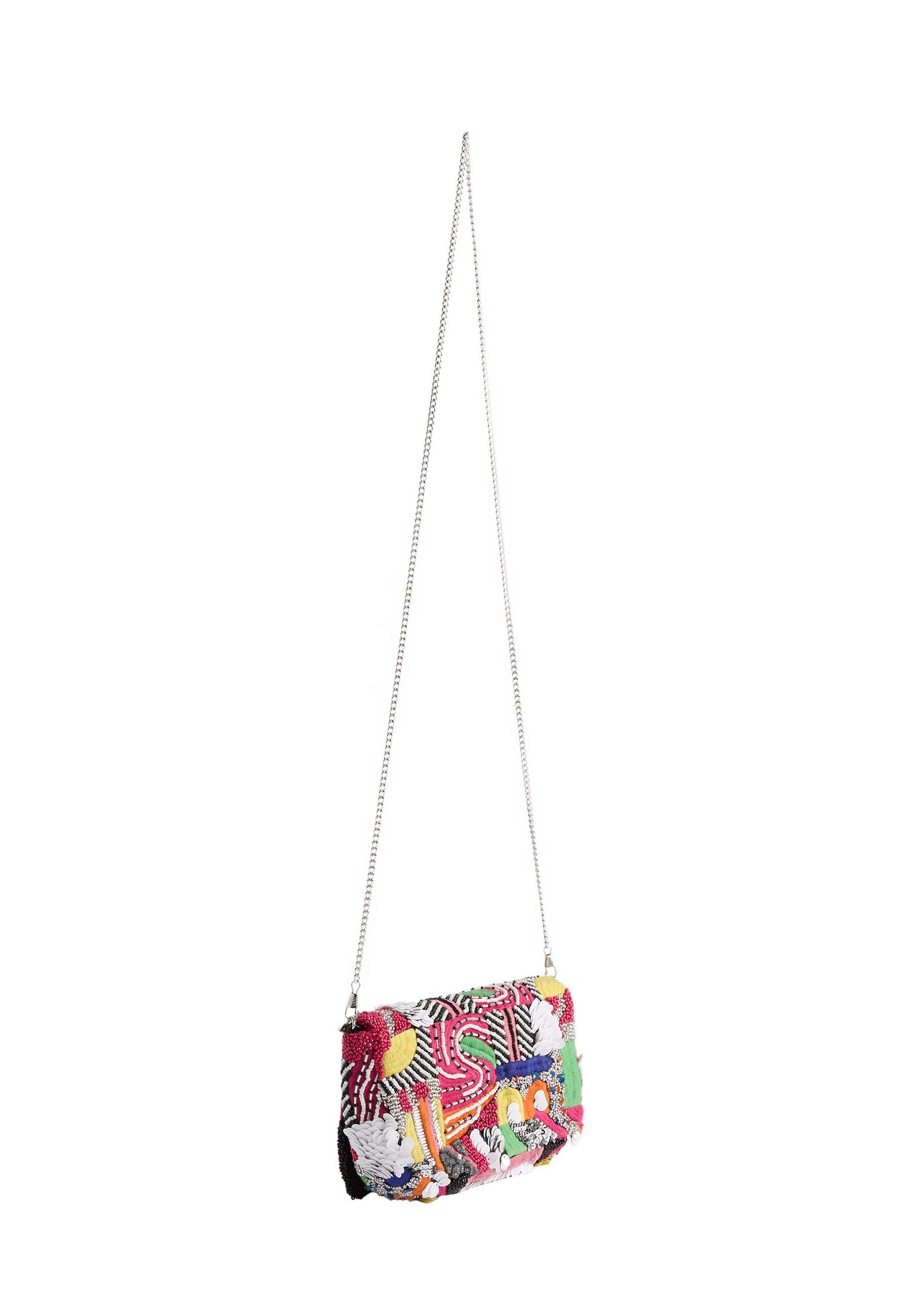 PARFOIS MET KRALEN - Crossbodytas - heldere veelkleurige