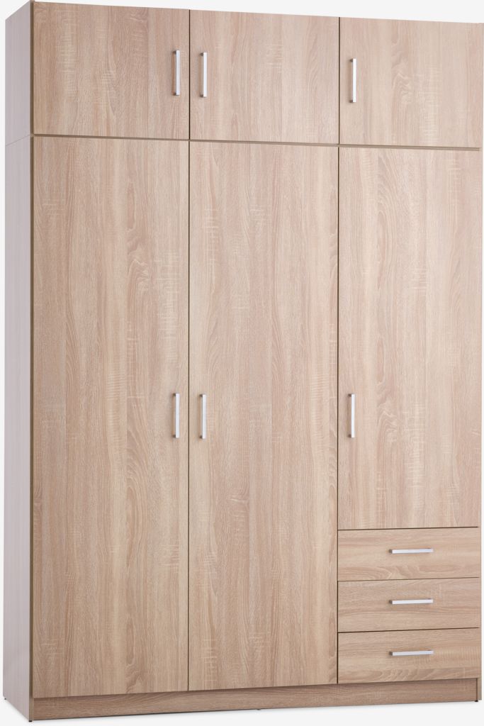 FANDRUP FANDRUP ormarić 145x176 3 vrata/3 ladice, boja svijetlog hrasta