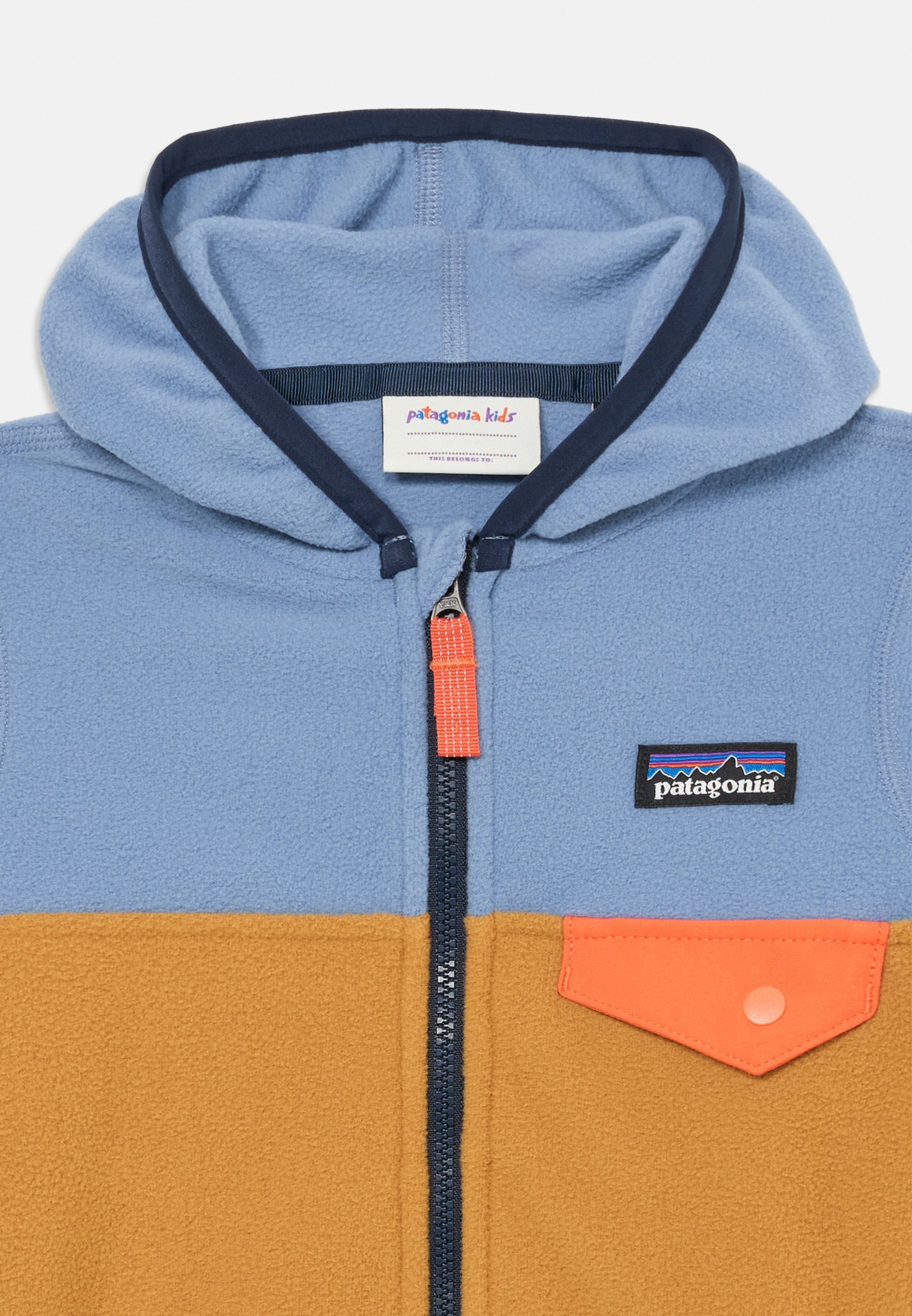Patagonia BABY SNAP UNISEX - Fleecejack - blauw/oker