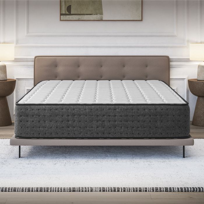 Colchón EQUINOX Premium 160x200 cm - 32 cm - Espuma viscoelástica de alta resiliencia de 35 kg y látex azul - 7 zonas - Confort extra firme