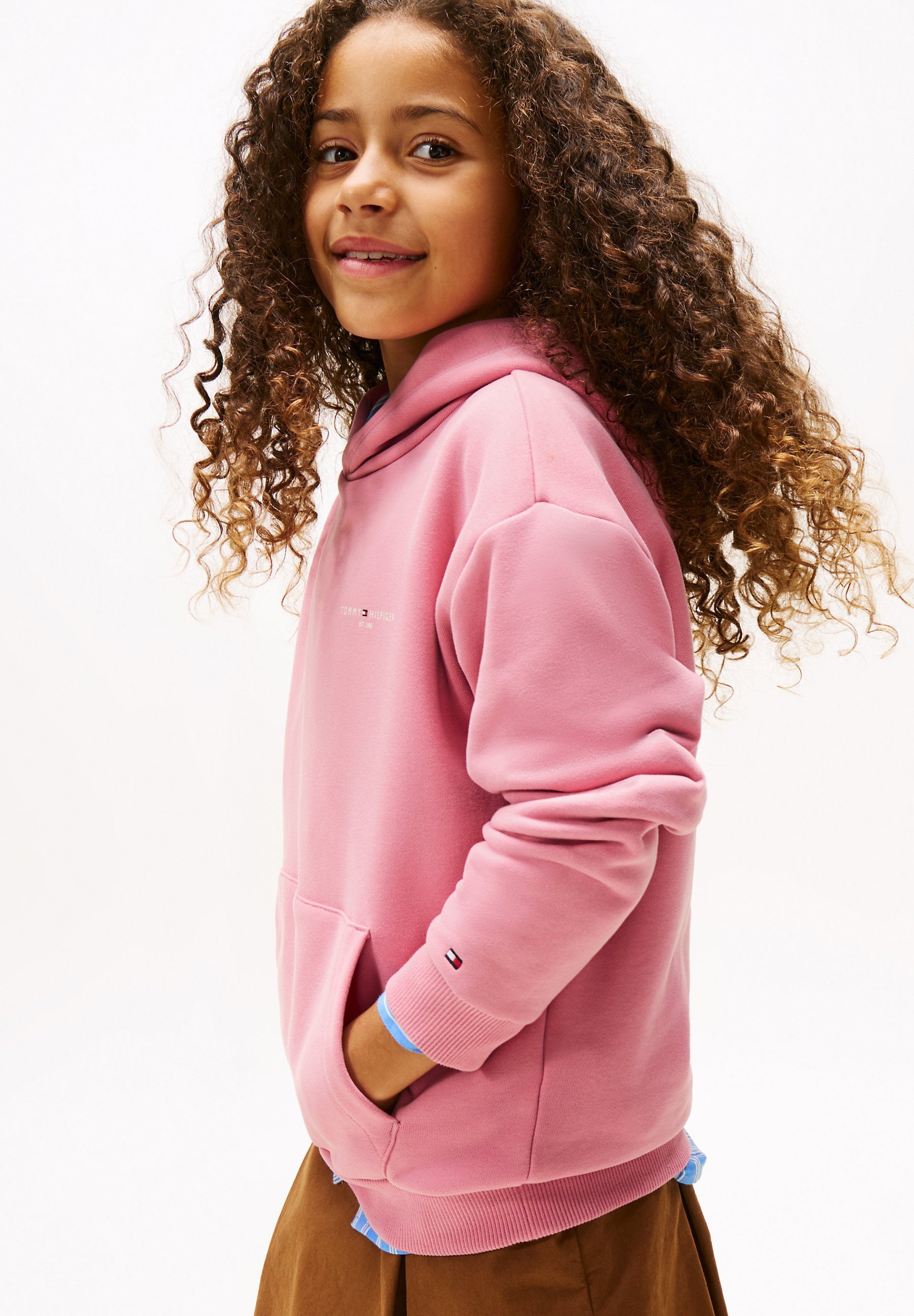 Tommy Hilfiger MINI CORP UNISEX - Hoodie - mystiek roze