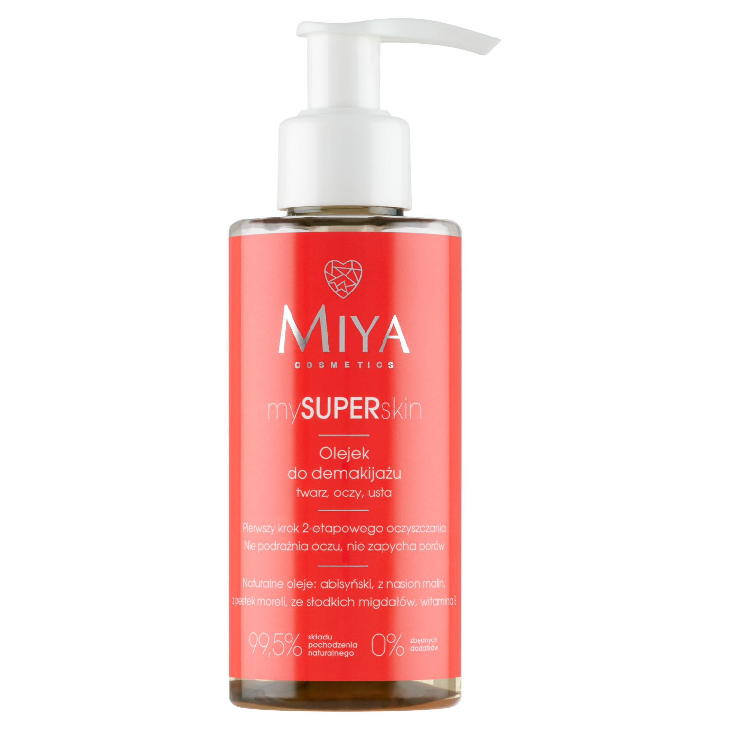 Olio struccante e detergente per viso, occhi e labbra Miya Cosmetics 140ml mySUPERskin