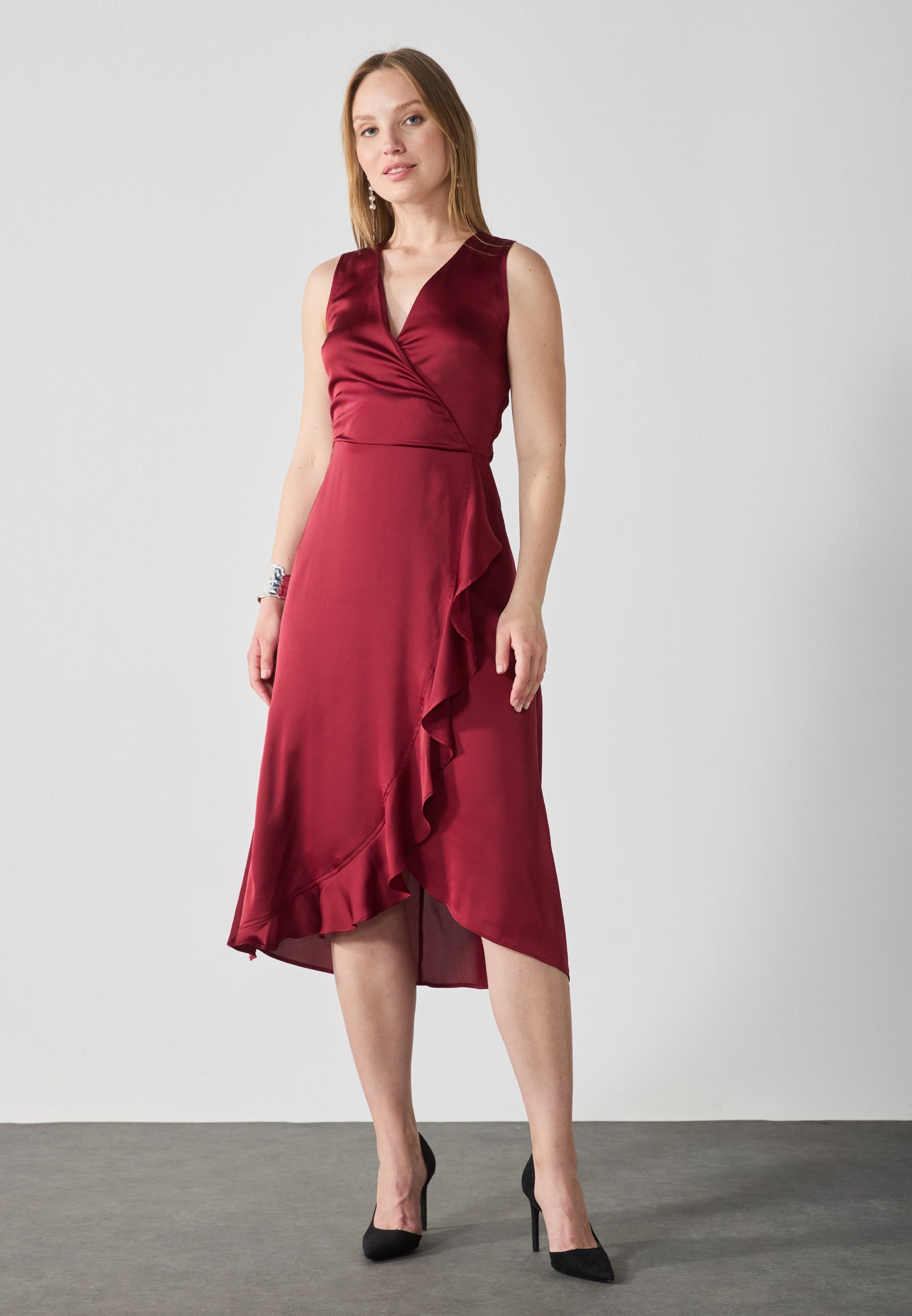 Anna Field cocktailjurk / feestjurk - fietsrood