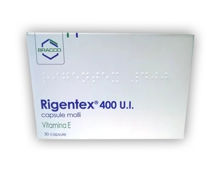 DOMPÉ Rigentex 400 UI Tocophérol Vitamine E 30 capsules molles