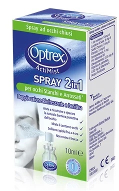 OPTREX Actimist 2-in-1 spray voor vermoeide en rode ogen 10 ml, verfrissend en verzachtend.