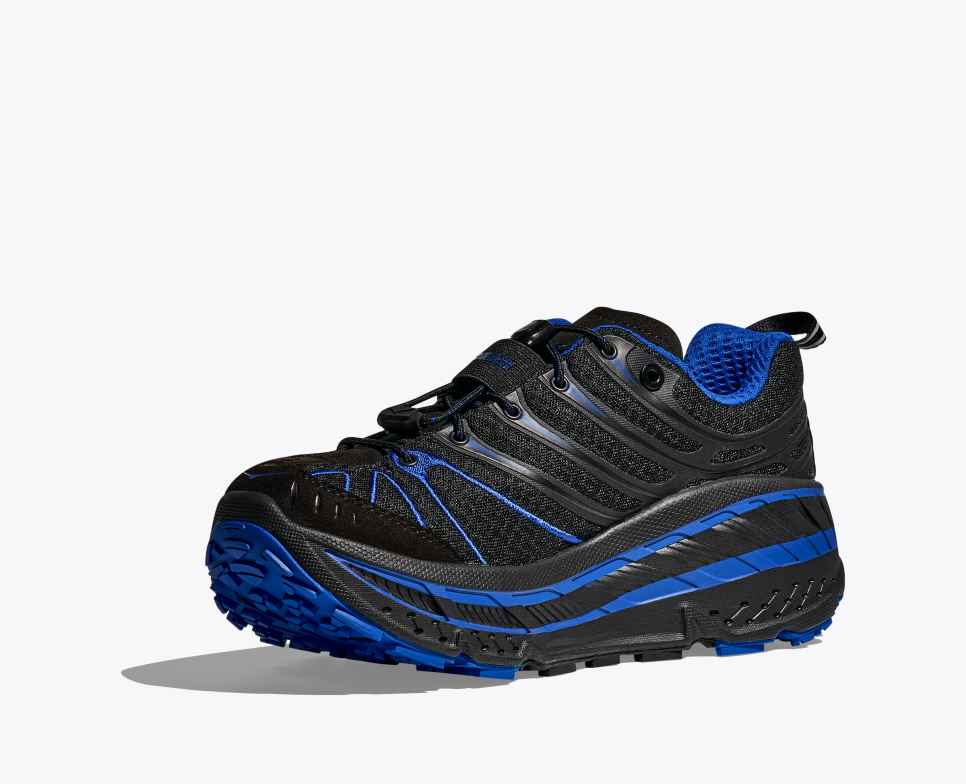 HOKA Stinson Evo OG Schwarz / Ultramarin