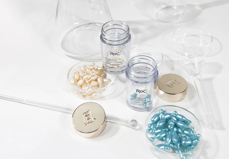 Sérum antirrugas RoC Retinol Correxion Line Smoothing em cápsulas