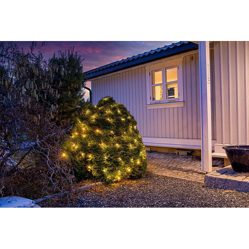 Grille lumineuse Home System 100 LED, 2 x 2 m, montage en surface, Hafjell