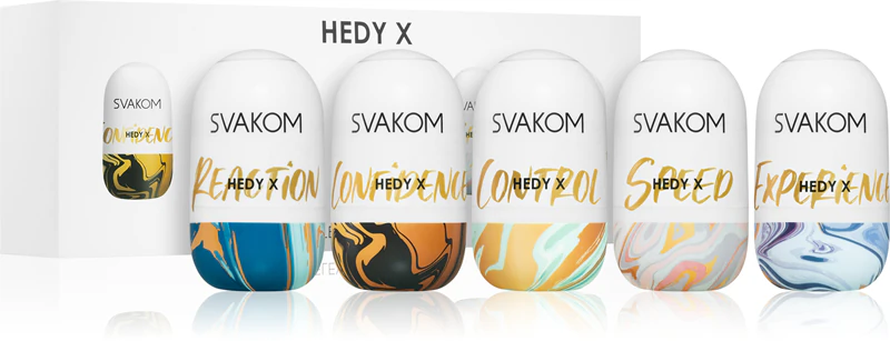 Conjunto de Masturbador Svakom Hedy X com Texturas Mistas
