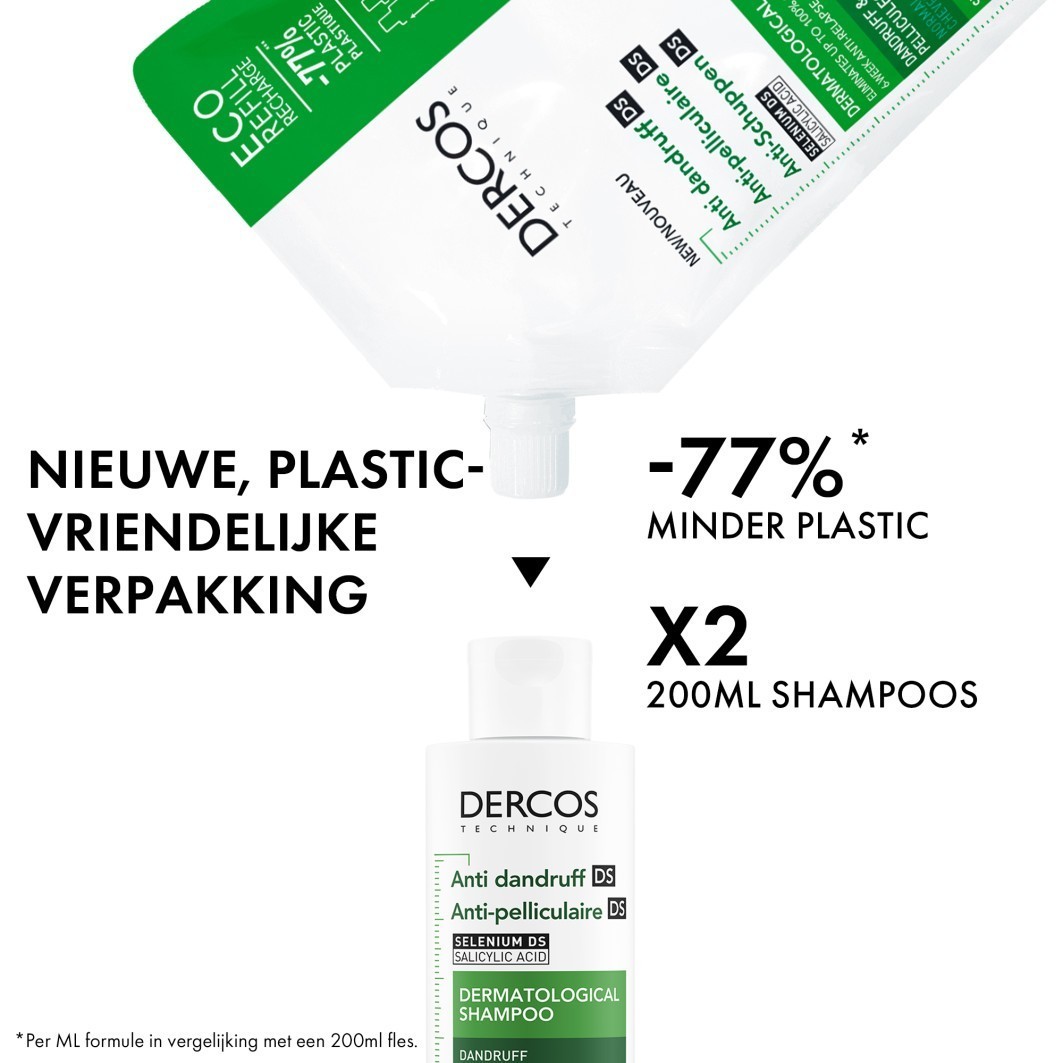 Vichy Dercos šampon protiv peruti, dermatološki šampon za normalnu do masnu kosu - protiv peruti